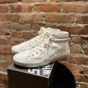 Golden Goose Slide Hi-Top Sneaker – ZZ White – Size EU 40